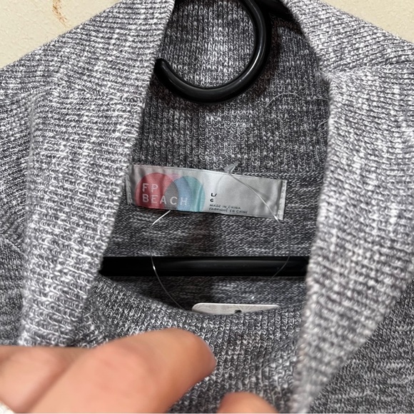 NWT Free People Beach Lifestyle Maxi Dress Gray Sage Size Large Oversize - Picture 4 of 7